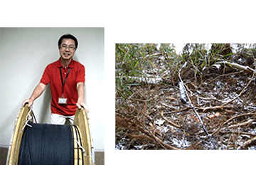 （左）村田 嘉利 教授　（右）岩手県北上市更木地区