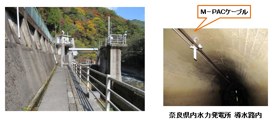 奈良県内水力発電所 導水路内光ケーブル敷設工事(関西電力 奈良支店様)